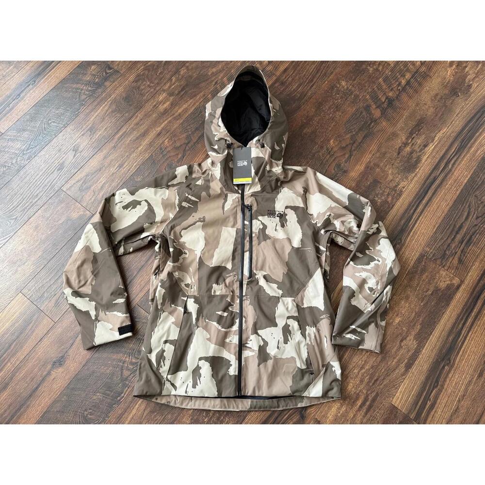 NEW Mountain Hardwear Mens Firefall Jacket Badlands Snowdrifts Camo Print SZ 2XL
